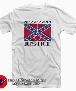 Confederate Flag Mississippi Justice Unisex T-shirt