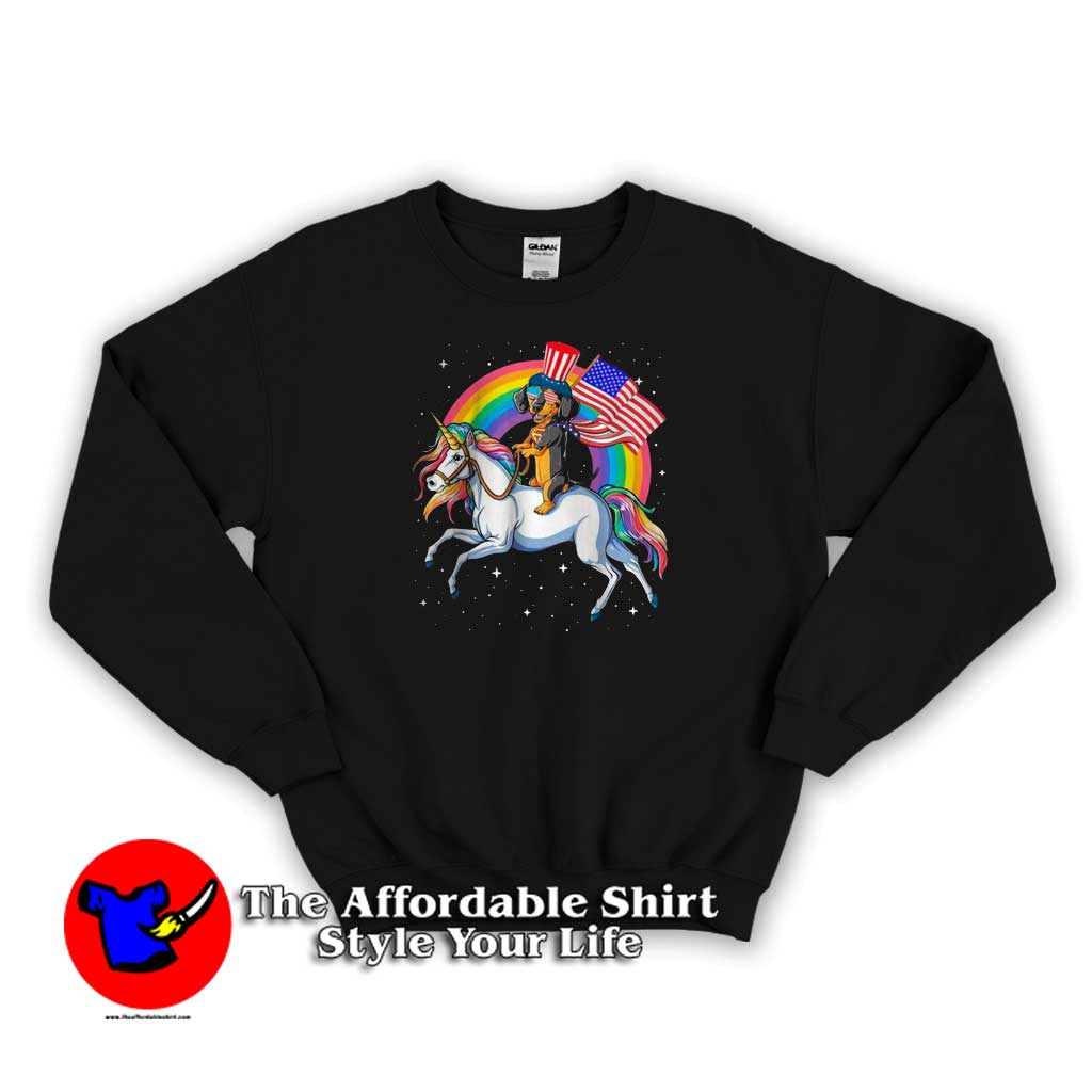 Dachshund Riding Unicorn Happy Independence Sweater 510x510 image Dachshund Riding Unicorn Happy Independence Sweater 510x510 Dachshund Riding Unicorn Happy Independence Sweatshirt Cheap