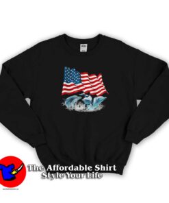 Dolphins American Flag Independence Day Sweatshirt