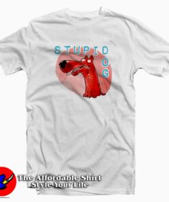 Funny Cartoon Stupid Dog Unisex T Shirt