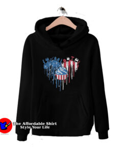 Heart American Independence Day Unisex Hoodie