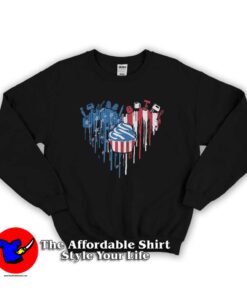 Heart American Independence Day Unisex Sweatshirt