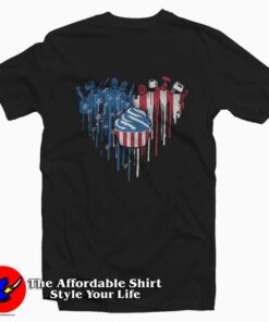 Heart American Independence Day Unisex T-shirt