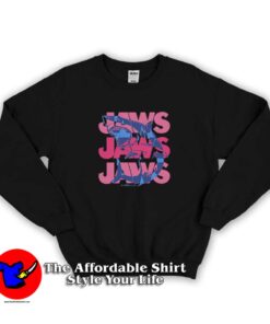 Jaws Pink Script Stack Unisex Sweatshirt