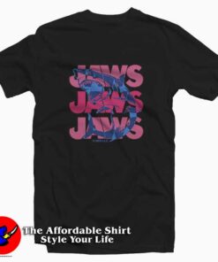 Jaws Pink Script Stack Unisex T Shirt