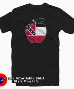 Mississippi Flag Apple Hanes Unisex T-shirt