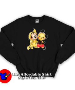 Pikachu & Mickey Mouse Cute Unisex Sweatshirt