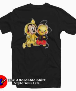 Pikachu & Mickey Mouse Cute Unisex T-shirt