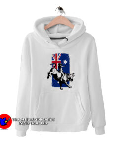 Rodeo Bull Rider Cowboys Australian Flag Hoodie