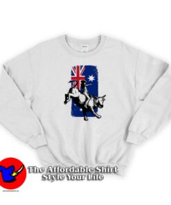 Rodeo Bull Rider Cowboys Australian Flag Sweatshirt