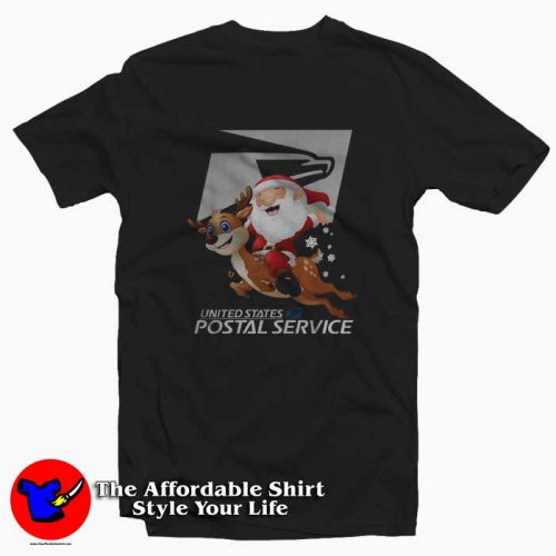 Santa Claus riding Reindeer Christmas Tshirt 500x500 Santa Claus riding Reindeer Christmas Unisex T shirt On Sale