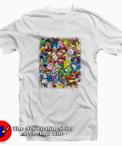 Smash Bros Mario Star Fox Pikachu T-shirt