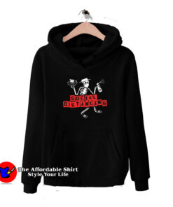 Social Distancing Distortion Skeleton Hoodie