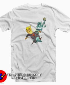 Funny Statue of Liberty Slaps Trump T Shirt