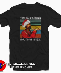 Tupac Shakur Vintage Twas The Nizzle Christmizzle T-shirt