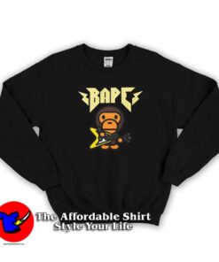 A Bathing Ape Baby Milo Rock Playing Guitar Sweatshirt