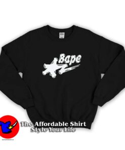 A Bathing Ape Brush Star logo Unisex Sweatshirt