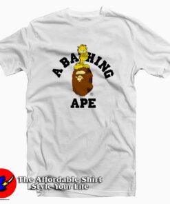 A Bathing Ape x Garfield Up Head Milo Unisex T-shirt