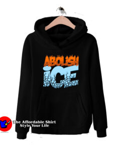 Abolish Ice Flame Cracked Unisex Hoodie
