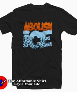 Abolish Ice Flame Cracked Unisex T-shirt