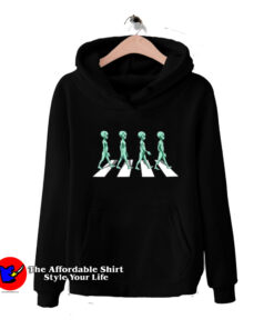 Aliens Walking Parody Crossing Road Unisex Hoodie