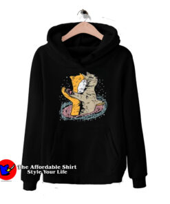 Cats Titanic Pose In Space Funny Movie Unisex Hoodie