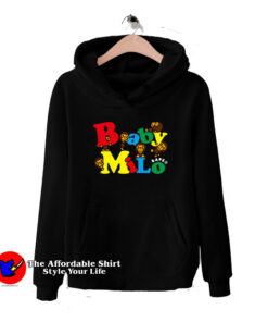 Cute Baby Milo Alphabet Logo Unisex Hoodie