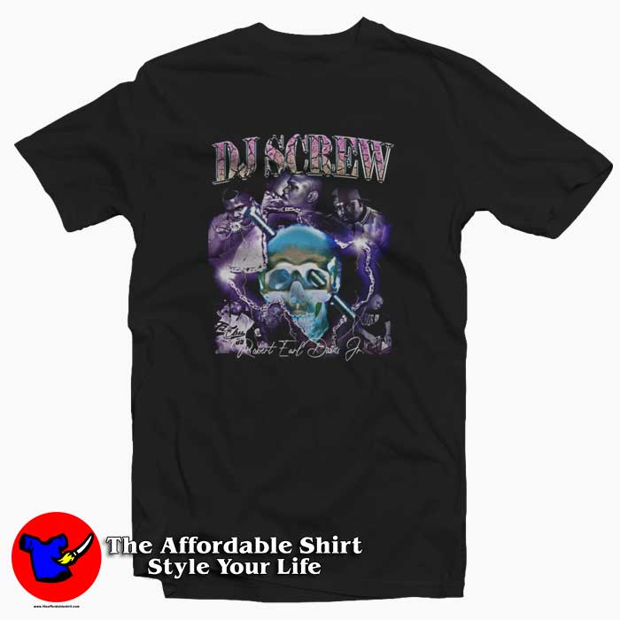 DJ Screw Vintage 90/'s Inspired Rap T-Shirt Black S-5XL