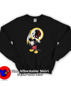 Dabbing Mickey Redskins America Football Sweatshirt