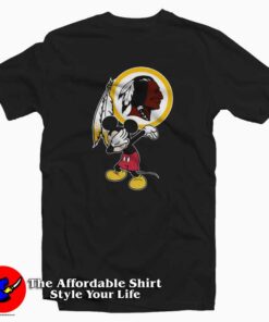 Dabbing Mickey Redskins America Football T-shirt