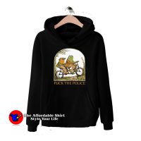 Funny Frog And Toad Fuck The Police Unisex Hoodie