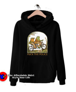 Funny Frog And Toad Fuck The Police Unisex Hoodie