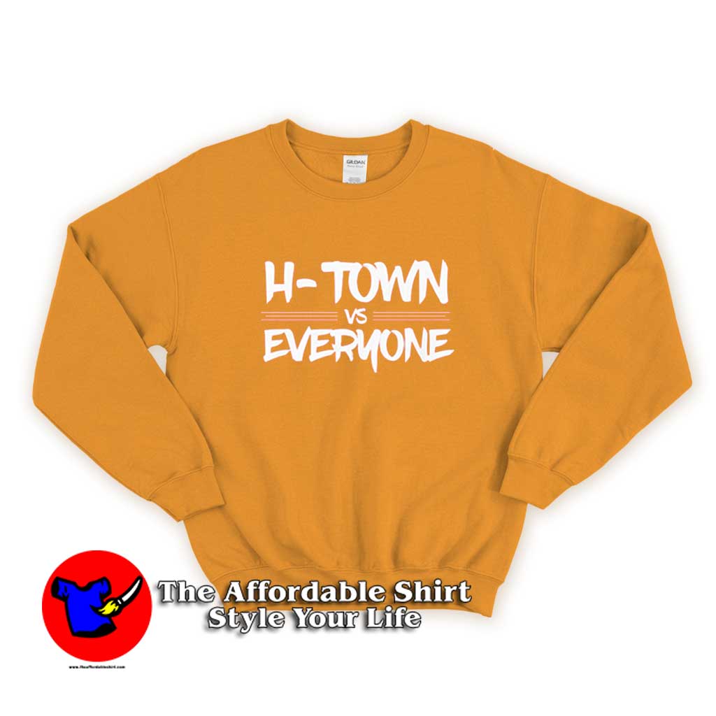 H TOWN vs EVERYONE Unisex Sweater 510x510 image H TOWN vs EVERYONE Unisex Sweater 510x510 H TOWN vs EVERYONE Unisex Sweatshirt On Sale