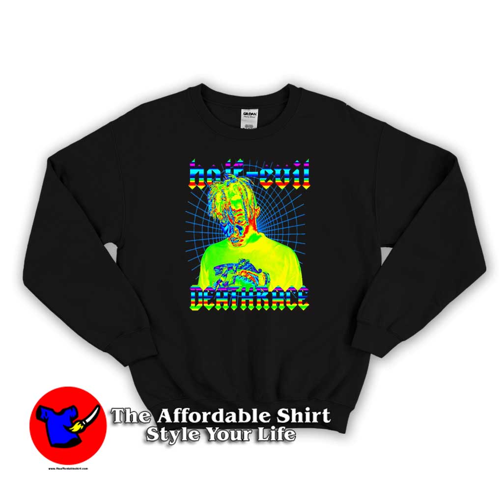 Juice Wrld Half Evil x 999 Deathrace Unisex Sweater 510x510 image Juice Wrld Half Evil x 999 Deathrace Unisex Sweater 510x510 Juice Wrld Half Evil x 999 Deathrace Sweatshirt On Sale