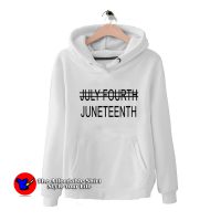 Juneteenth July Fourth Crossed Out Unisex Hoodie