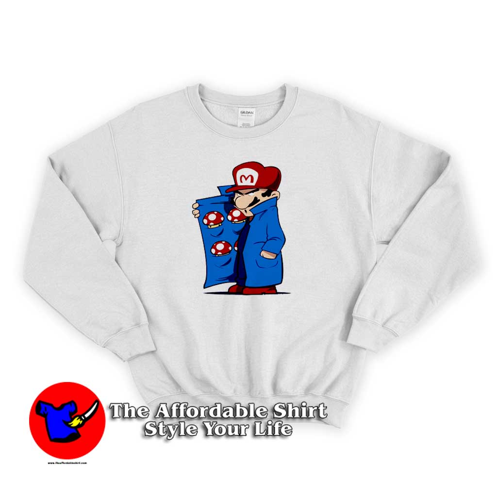 MARIO DEALER Sweater 510x510 image MARIO DEALER Sweater 510x510 Funny Super Mario Dealer Unisex Sweatshirt On Sale