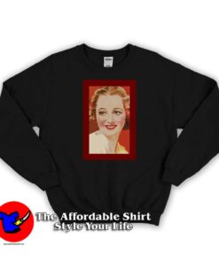 Vintage Red Olivia de Havilland Unisex Sweatshirt