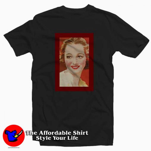 Olivia de Havilland Tshirt 1 500x500 Vintage Red Olivia de Havilland Unisex T shirt On Sale