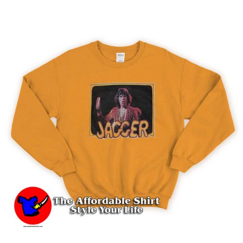 Vintage Mick Jagger Orange Unisex Sweatshirt 500x500 Vintage Mick Jagger Orange Unisex Sweatshirt On Sale