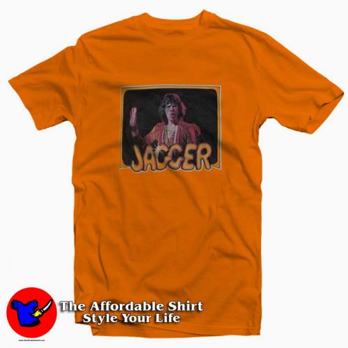 Vintage Mick Jagger Orange Unisex T shirt 500x500 Vintage Mick Jagger Orange Unisex T shirt On Sale