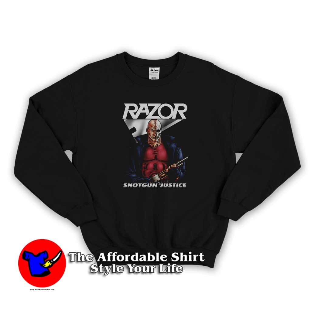 Vintage Razor Shotgun Justice Unisex Sweatshirt | Theaffordableshirt