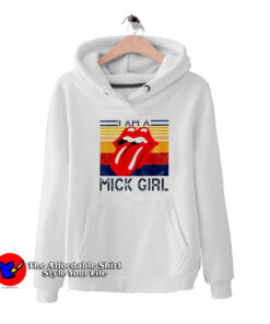 Vintage Rolling Stones I am a Mick girl Hoodie