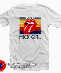 Vintage Rolling Stones I am a Mick Girl T-shirt