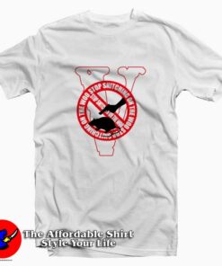 Vlone x Pop Smoke Stop Snitching Red T-shirt