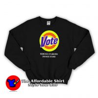 Vote Removes Sturbborn Orange Stains Sweatshirt