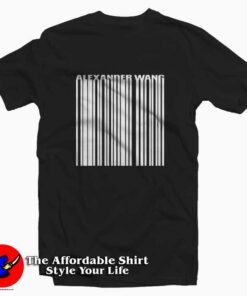 Alexander Wang Barcode Unisex Summer T-shirt