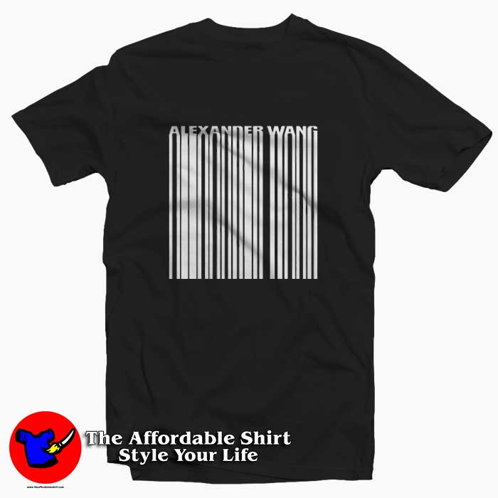 Alexander Wang Barcode Tshirt 510x510 image Alexander Wang Barcode Tshirt 510x510 Alexander Wang Barcode Unisex Summer T shirt On Sale