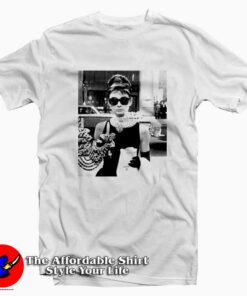 Audrey Hepburn Sunglasses Breakfast T-shirt