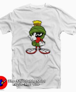 Cartoon Marvin The Martian Graphic T-shirt