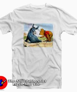 Cute Disney Winnie The Pooh With Eeyore T-shirt